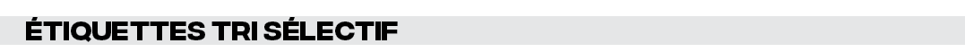 étiquettes tri sélectif