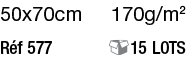 50x70cm 170g m2 Réf 577     15 lots