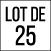 Lot de 25
