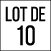 Lot de 10
