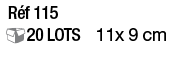  Réf 115  20 Lots  11x 9 cm 