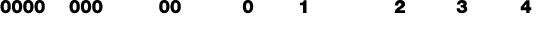0000 000 00 0 1 2 3 4