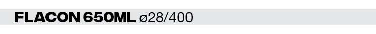 flacon 650ml ø28 400