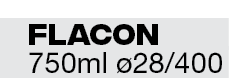 flacon 750ml ø28 400