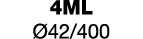 4ml  ø42 400 