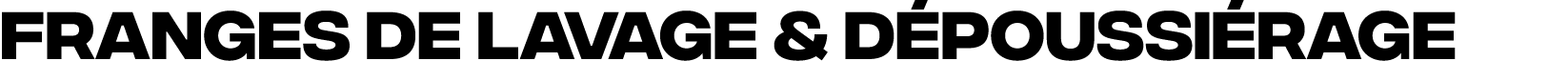 Franges de lavage & dépoussiérage