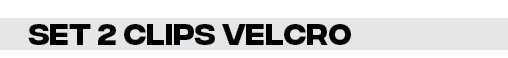 Set 2 clips velcro