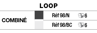 Loop,combiné,,Réf 98 N, 6,,Réf 98 BC, 6