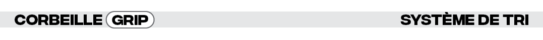 Corbeille  Système de tri