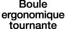 Boule ergonomique tournante