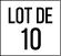 Lot de 10