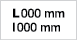 L 000 mm l 000 mm