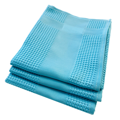 Torchon essuie verre torchon microfibre<br>«Blue Diamond »